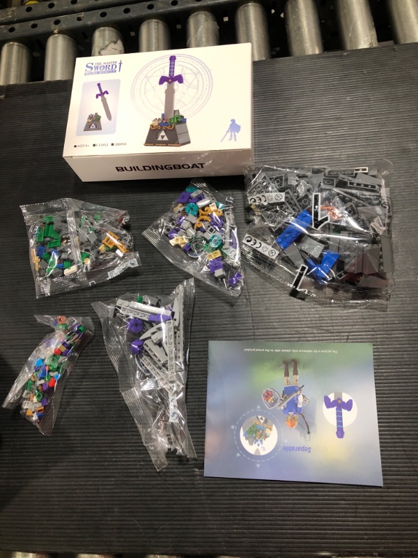 Photo 2 of The Master Sword Building Kit, Micro Hyrule Building Blocks Set, Unique BOTW Decorations and Building Toys Gifts for Boys Kids Ages 6-12 Year Old (388 Pieces)