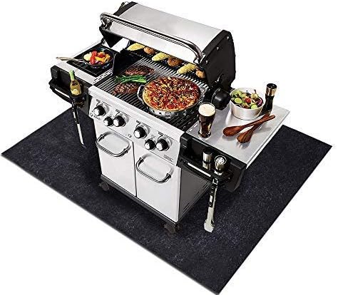 Photo 1 of Under the Grill Mat for Gas,Electric Grill,Absorbent Grill Under Floor Mat,Protect Decks and Patios from Grease Splatter(BBQ Mat 36inches x 60.00inches)
