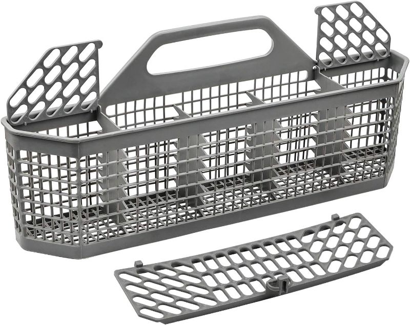 Photo 1 of WD28X10128 Dishwasher Silverware Basket Gray By AMI PARTS Replacement (19.7"x3.8"x8.4") for GE Dishwasher, Replace WD28X10127, WD28X10131, WD28X10132 1 YEAR WARRANTY
