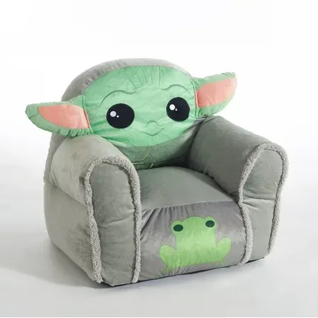 Photo 1 of Star Wars The Mandolorian Baby Yoda Figural Bean Chair, Polyester
