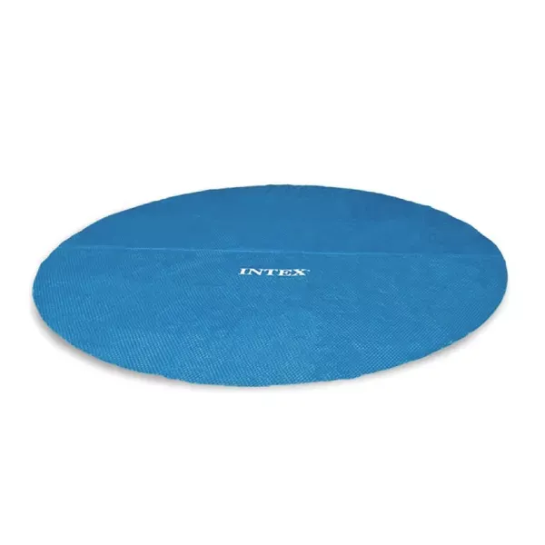 Photo 1 of Intex 15' Round Vinyl Float Solar Cover for Swimming Pools with Drain Holes - Blue (29023E)

