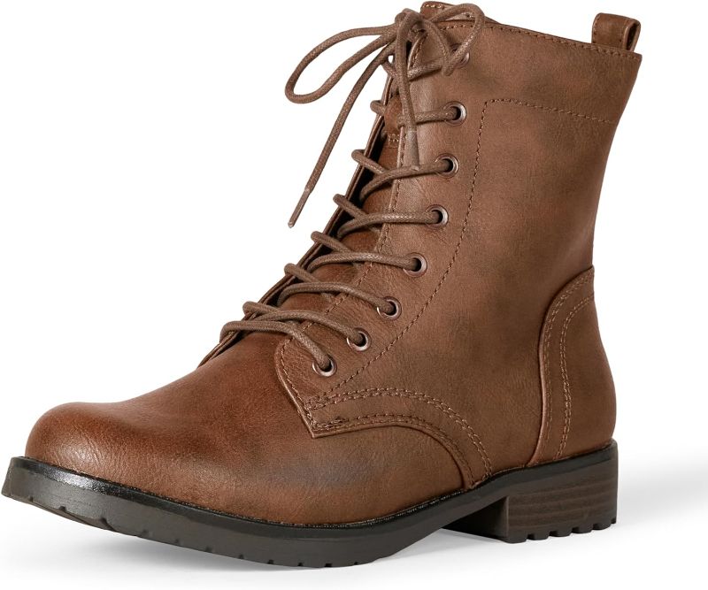 Photo 1 of Amazon Essentials Women's Lace-Up Combat Boot size 8.5