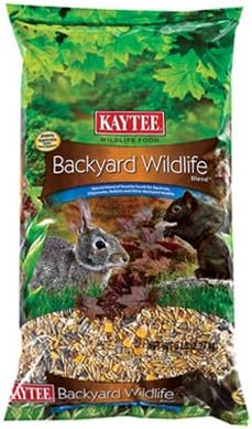 Photo 1 of Kaytee Backyard Wildlife Food Blend for Wild Squirrels, Chipmunks, Rabbits and Other Backyard Wildlife, 5 Pound EXP 09/24/2025