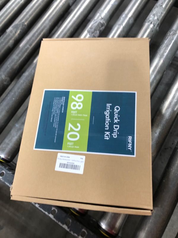 Photo 1 of Drip Irrigation System for Garden, 118FT Automatic Micro Drip Irrigation Kit for Lawn Greenhouse Yard, Garden Watering System with 1/2 in 1/4 inch Tubing Hose Emitters Drippers 118FT drip irrigation kit