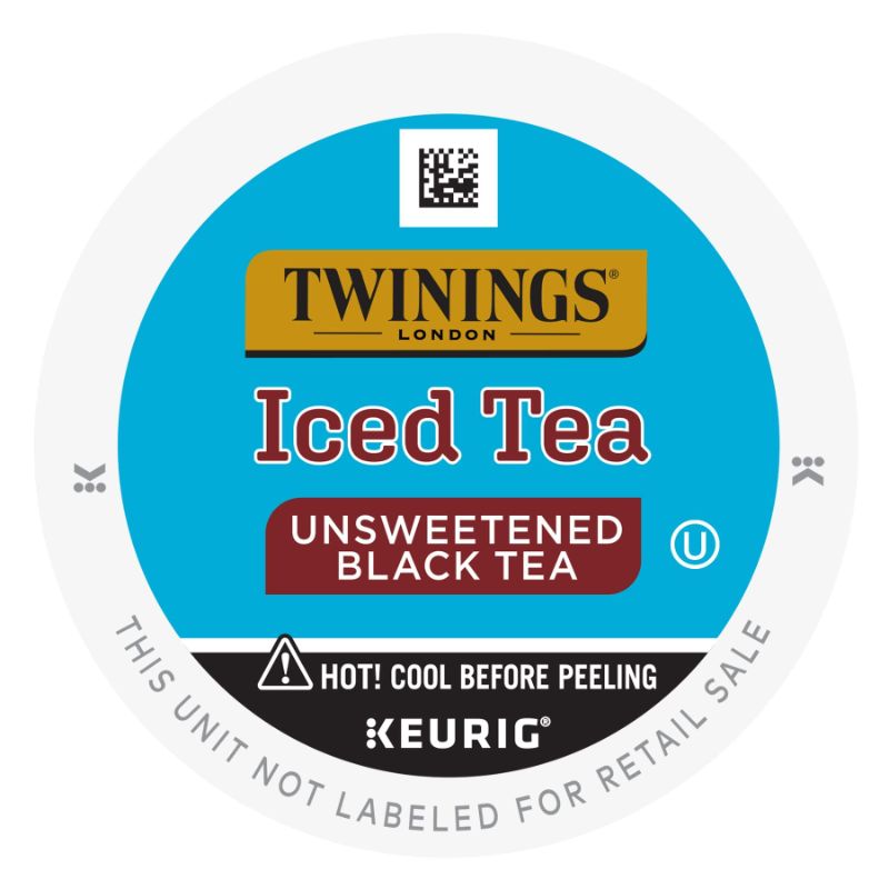 Photo 1 of Twinings Iced Tea Unsweetened Black Tea K-Cup Pods for Keurig, Caffeinated, Refreshing, Smooth, Black Tea, 24 Count (Pack of 1) Unsweetened Black Iced Tea 24 Count (Pack of 1) EXP 09/28/2026