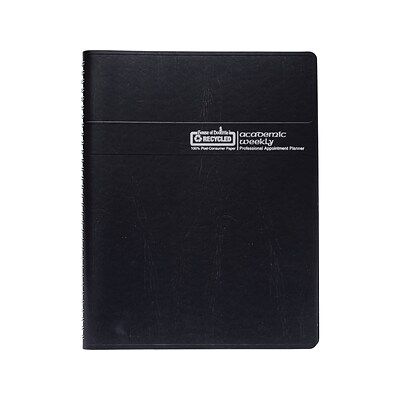 Photo 1 of House of Doolittle Recycled Professional Weekly Planner, 15-minute Appts, 11 X 8.5, Black Wirebound Soft Cover, 12-month 