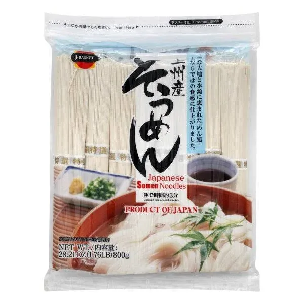 Photo 1 of J Basket Somen Noodles, Japanese - 28.21 oz BB 07.05.24