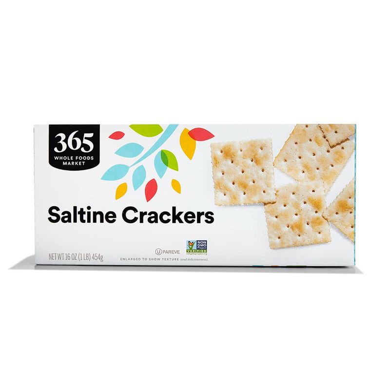 Photo 1 of 365 by Whole Foods Market, Salted Saltine Crackers, 16 Ounce Salted 1 Pound (Pack of 3) BB 07.09.24