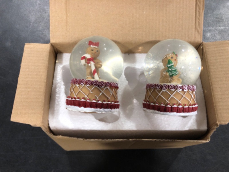Photo 1 of Gingerbread Snow Globe 2 assorted designs 65mm