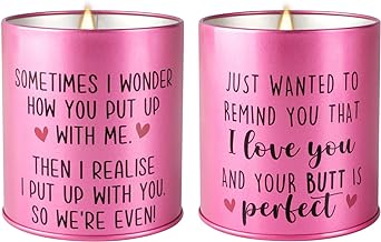 Photo 1 of 2 Pack Love You Rose Scented Candle for Women, Romantic Valentines Day Gifts for Wife, Husband, Girlfriend, Boyfriend, Couples Gifts, 9 oz 