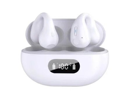 Photo 1 of H12 Wireless Fone Headphones Bluetooth 5.3 HIFI Music Bone Conduction Sports Earbuds Touch Control LED Headset Microphone 