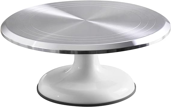 Photo 1 of 10 I Ing Cake Decorating Stand Profional Aluminum Alloy Cake Turntable for Home Cake Decorating Plies e Turntable (White) 