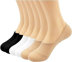 Photo 1 of BLUEENJOY No Show Socks Women and Men -Non Slip Low Cut Socks - Ankle Casual Invisible Liner Socks 