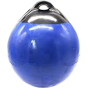 Photo 1 of  1 Boat Fender Ball Round Anchor Buoy, Dock Bumper Ball Inflatable Vinyl Shield Protection Marine Mooring Buoy