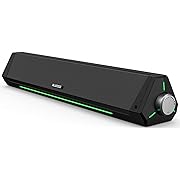 Photo 1 of Computer Speakers, Bluetooth Soundbar, HiFi Stereo, 3.5mm Aux-in Connection, USB Powered Speakers for Desktop Monitor, PC, Laptop, Tablets
