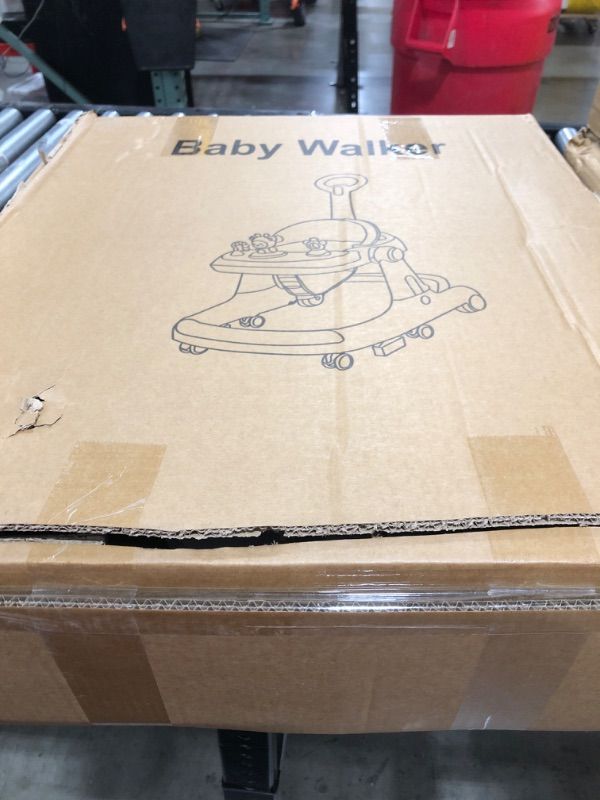 Photo 2 of Baby Walker "Adaptive", Walkers for Babies 6-12 Months Adjustable Speed and Height, Baby Walker with Wheels 2 Mode, Walker for Baby Boy and Girl with Foot Pads/Handles, Baby Walker Portable Foldable