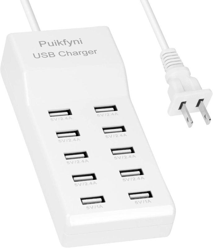 Photo 1 of 10-Ports USB Charger Family-Sized Desktop USB Rapid Charger?Smart USB Charger for Multiple Devices,Smart watches ?Smart Phones? 