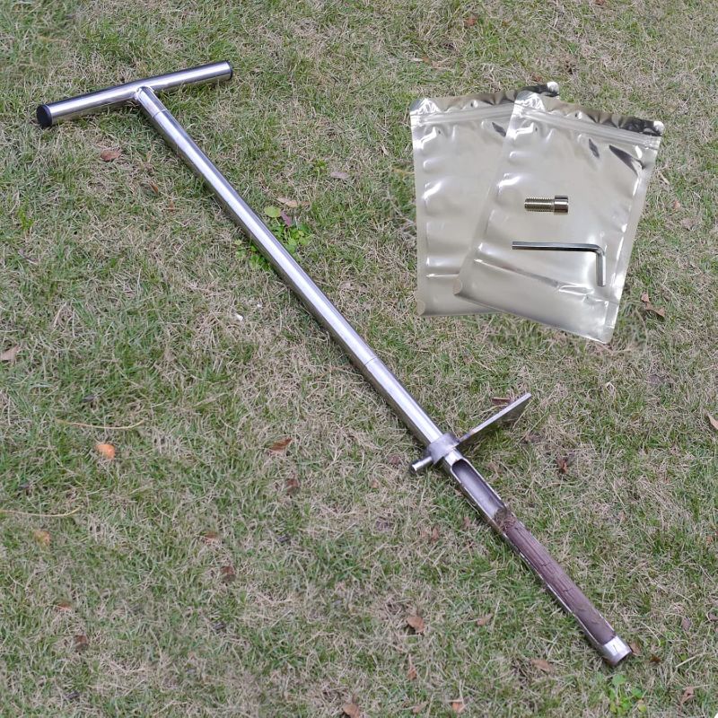 Photo 1 of 36" Soil Probe, Stainless Steel Soil Sampler Probe with Foot Pedal and Reusable Sample Bags, Soil Test Kits for Lawn Plant Garden Farm Soil Sampling