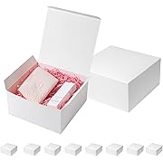 Photo 1 of  Gift Boxes with Lids  Bridesmaid Proposal Boxes White Cardboard Gift Box for Presents, Craft Boxes for Christmas, Wedding, Graduation, Holiday, Birthday Gift Packaging
