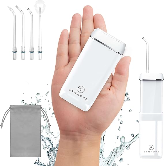 Photo 1 of Water Flosser [Mini Cordless Portable] Oral Irrigator Water Teeth Cleaner pick, Telescopic Water Tank, 3 Modes & IPX7 Waterproof, Home & Travel Water Flossers for Teeth, Braces Bridges Care
