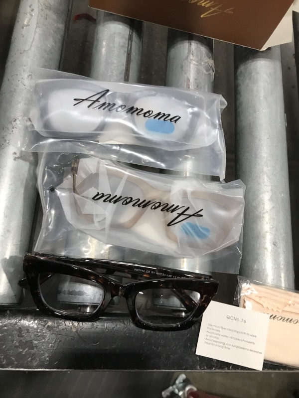 Photo 1 of AMOMOMA Trendy Oversized Blue Light Stylish Readers for Women,Retro Square Cute Sturdy Computer Womens Reading Glasses AM6042

