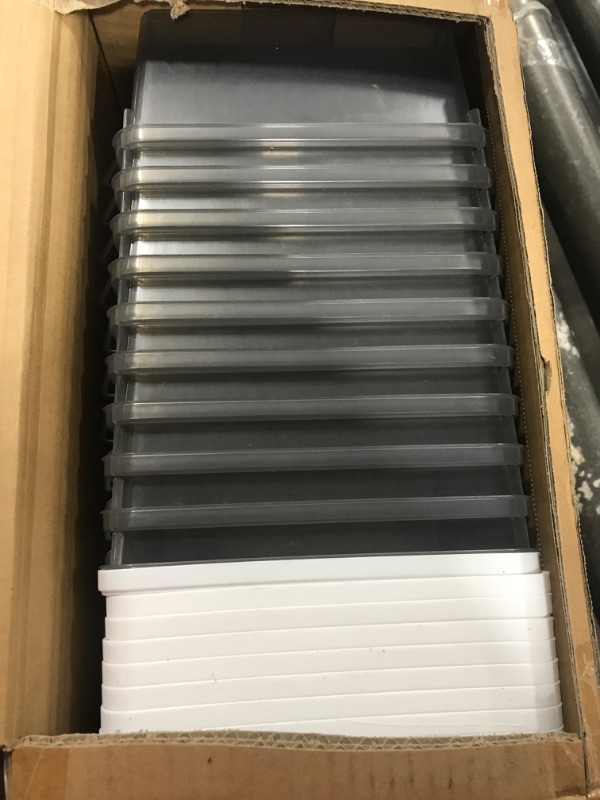 Photo 1 of 10 pack plastic organizing bins 