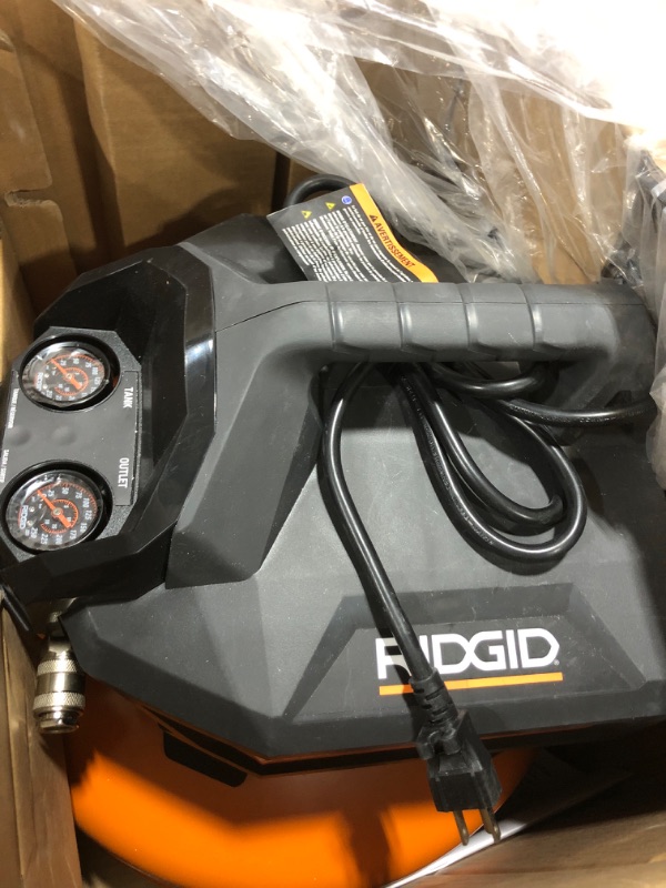 Photo 2 of Customer Reviews for RIDGID 6 Gal. Portable Electric Air Compressor
Model #OF60150HB
Store SKU #1001722048