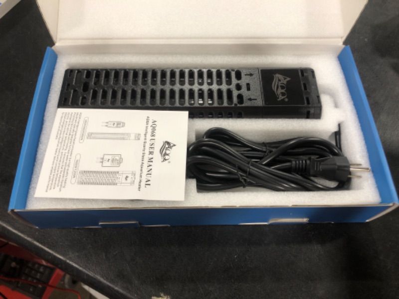 Photo 2 of AQQA Aquarium Heater,300W 500W 800W 1000W 1200W Fish Tank Heater,59?-93? Submersible Intelligence Aquarium Heater with Over-Temperature Dry burning protection (1200W(for 155-265 Gallon))