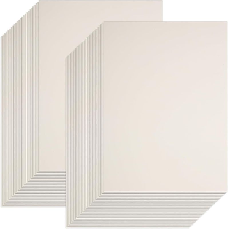 Photo 1 of 30 Sheets Cream Cardstock for Kids, 8.5 x 11 Heavyweight Cardstock Off White Card Stock Craft Paper for Card Making Kids Art Crafts Scrapbooking, 230GSM