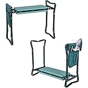 Photo 1 of  Garden Kneeler and Seat, Folding Garden Seat w/EVA Foam Kneeling Pad & Removable Tools Pouch, Sturdy Steel Frame, No Assembly, Portable Heavy Duty Garden Stool for Women Men Seniors