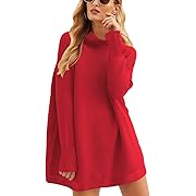 Photo 1 of  Women Oversized Casual Loose Turtleneck Long Sleeve Slouchy Baggy Knit Tunic Sweaters Pullover 2024 Fall Outfits M