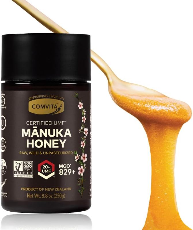 Photo 1 of Comvita Manuka Honey (UMF 20+, MGO 829+) New Zealand’s #1 Manuka Brand | Highest Grade, Superfood for Gut & Immune Support | Raw, Wild, Non-GMO | 8.8 oz BB 10.24.26