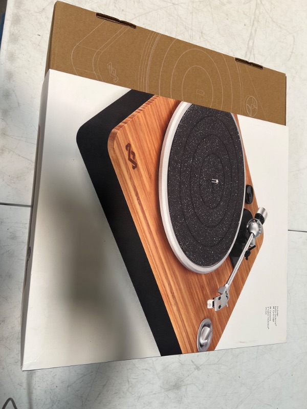 Photo 3 of House of Marley Stir It Up Wireless Turntable: Vinyl Record Player with Wireless Bluetooth Connectivity, 2 Speed Belt, Built-in Pre-Amp, and Sustainable Materials