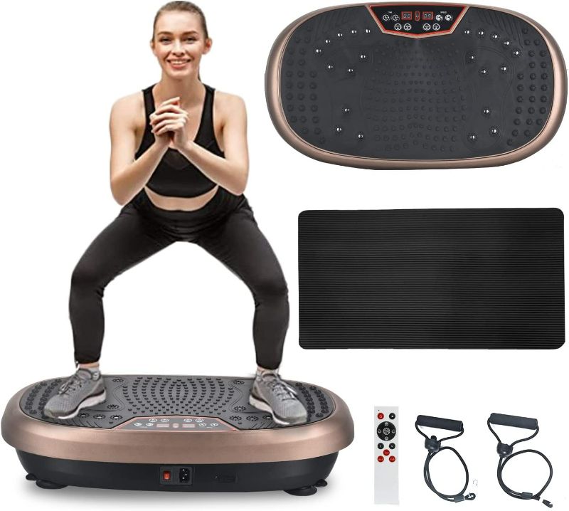 Photo 1 of EILISON Fitpro Vibration Plate Exercise Machine - Whole Body Workout Vibration Fitness Platform w/Loop Bands - Lymphatic Drainage Machine for Shaping,Toning, Wellness, Recovery (FitPro)
