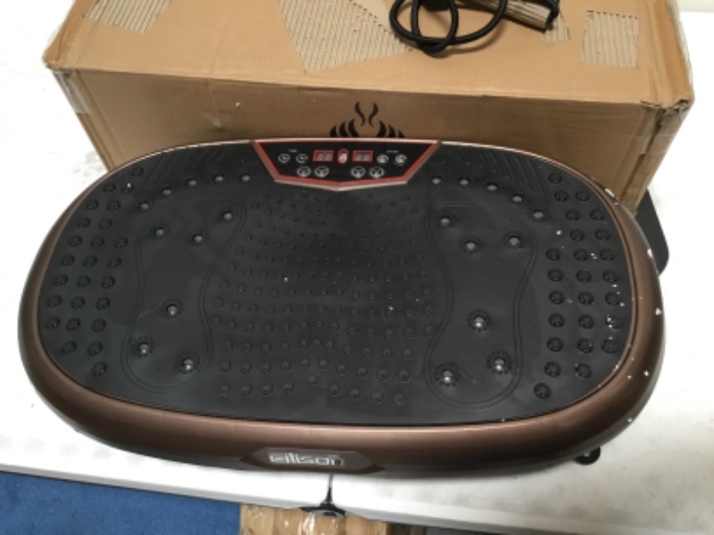 Photo 3 of EILISON Fitpro Vibration Plate Exercise Machine - Whole Body Workout Vibration Fitness Platform w/Loop Bands - Lymphatic Drainage Machine for Shaping,Toning, Wellness, Recovery (FitPro)
