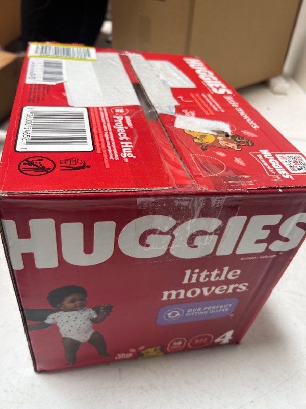 Photo 2 of Baby Diapers Size 4, 58 Ct, Huggies Little Movers Size 4 (58 Count)