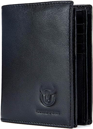 Photo 1 of BULLCAPTAIN RFID Blocking Bifold Wallet For Men Genuine Leather Extra Capacity Mens Bifold Wallet With Widening Design QB027
