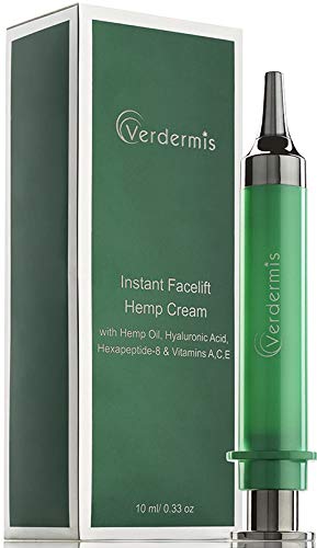 Photo 1 of VERDERMIS Instant Facelift Cream with Hemp Oil, Hyaluronic Acid, Vitamins A,C,E, and Peptides. Non-Invasive. Instant Results.
