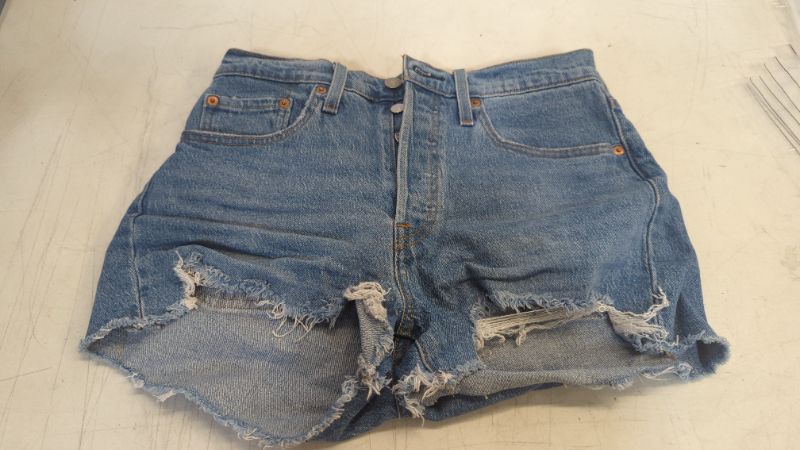 Photo 2 of Levi's Women's 501 Ripped Waist Shorts
