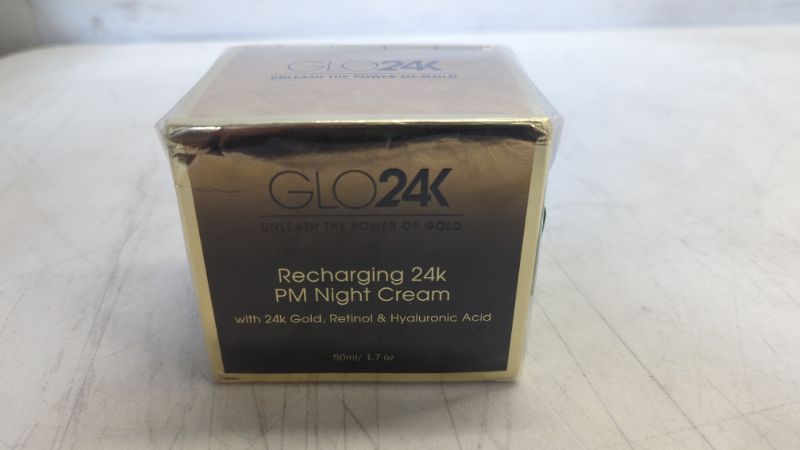 Photo 2 of GLO24K Night Cream with 24k Gold, Retinol, Vitamins, and Hyaluronic Acid. Optimally Hydrate your Skin while you sleep.