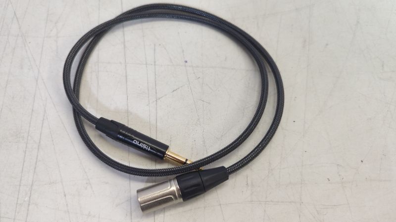 Photo 2 of tisino 1/4 to XLR Cable, Nylon Braid Quarter inch TRS to XLR Male Balanced Interconnect Cord Patch Cable for Speaker- 3.3ft
