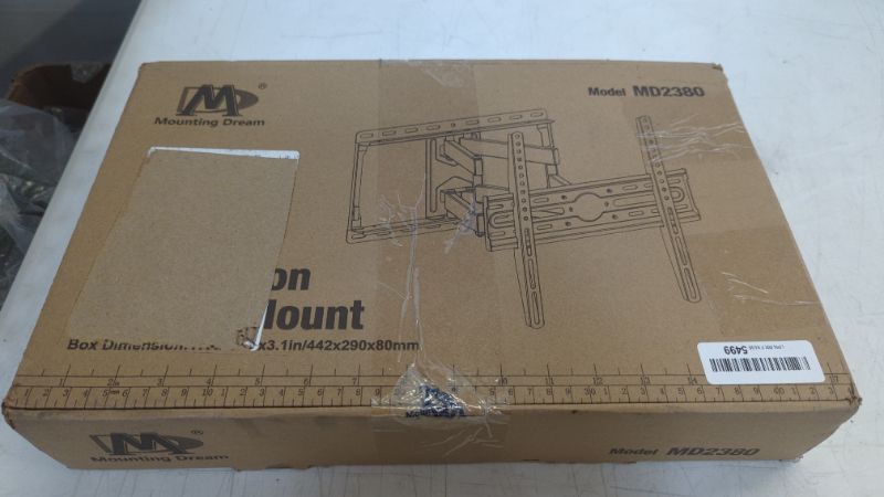 Photo 2 of Mounting Dream UL Listed TV Wall Mount for Most 32-55 inch TV, Some up to 65 inch, Full Motion TV Mount with Articulating Dual Arms, Max VESA 400x400mm, 99 lbs, Fits 16 inch Studs, MD2380