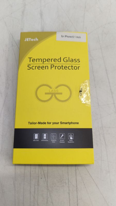 Photo 2 of JETech Screen Protector for iPhone 11 and iPhone XR, 6.1-Inch, Tempered Glass Film, 2-Pack
