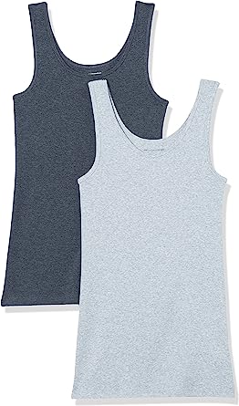 Photo 1 of Amazon Essentials Women's Slim-Fit Tank, Pack of 2
