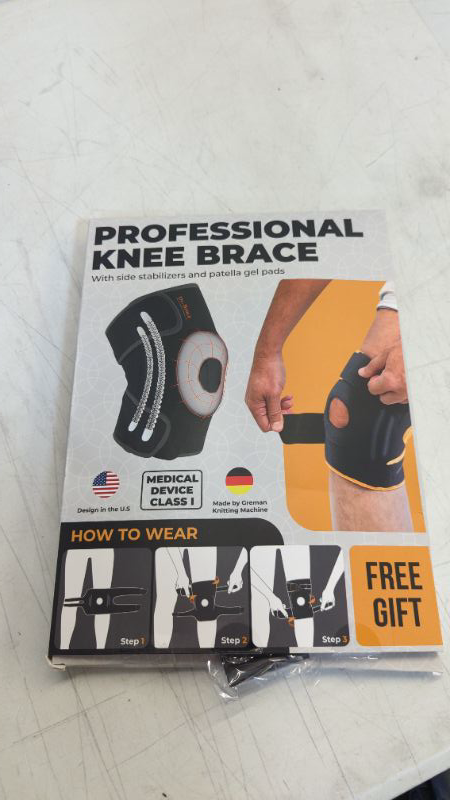 Photo 2 of DR. BRACE ELITE Knee Brace with Side Stabilizers & Patella Gel Pads for Maximum Knee Pain Support and fast recovery for men and women-Please Check How To Size Video (Mercury, Large)
