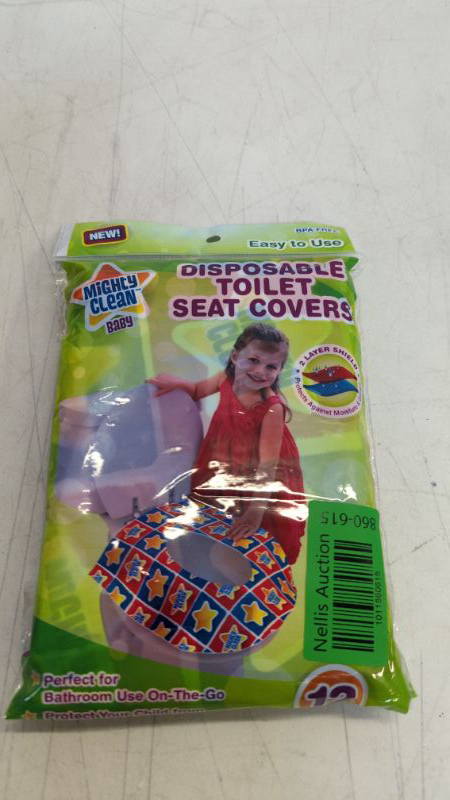 Photo 2 of Toilet Seat Covers Disposable - 24 Large Waterproof Potty Covers for Toddlers, Kids, and Adults by Mighty Clean Baby -12 Covers
