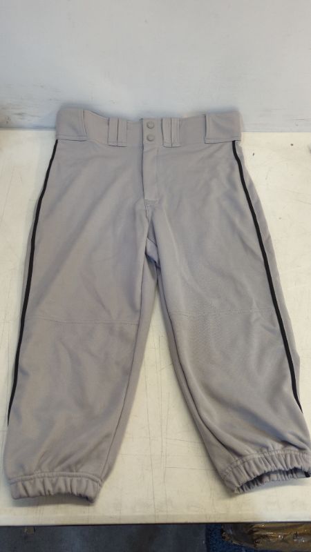 Photo 2 of Easton Rival+ Knicker Baseball Pant | Adult Sizes | Solid & Piped Options Grey/Black Medium Piped