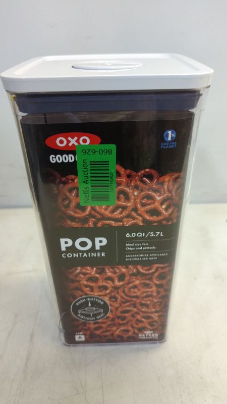Photo 2 of OXO Good Grips POP Container - Airtight Food Storage - 6.0 Qt for Bulk Food and More,Transparent,6.0 Qt - Square - Bulk Food 6.0 Qt - Square - Bulk Food Individual Containers