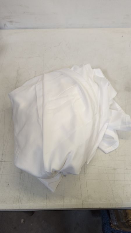 Photo 2 of Amazon Basics Square Washable Polyester Fabric Tablecloth - 54x75x16