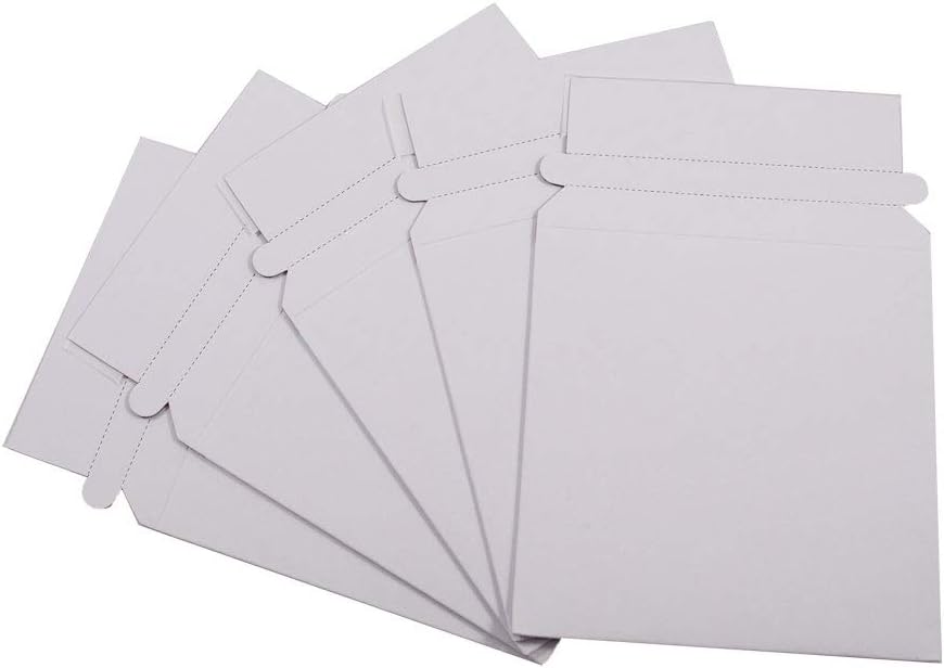 Photo 1 of Progo Stay Flat CD/DVD White Cardboard Mailer Envelope,5 1/4 x 5 1/4 inches, Self Seal Adhesive with Flap, 25 Pieces.
